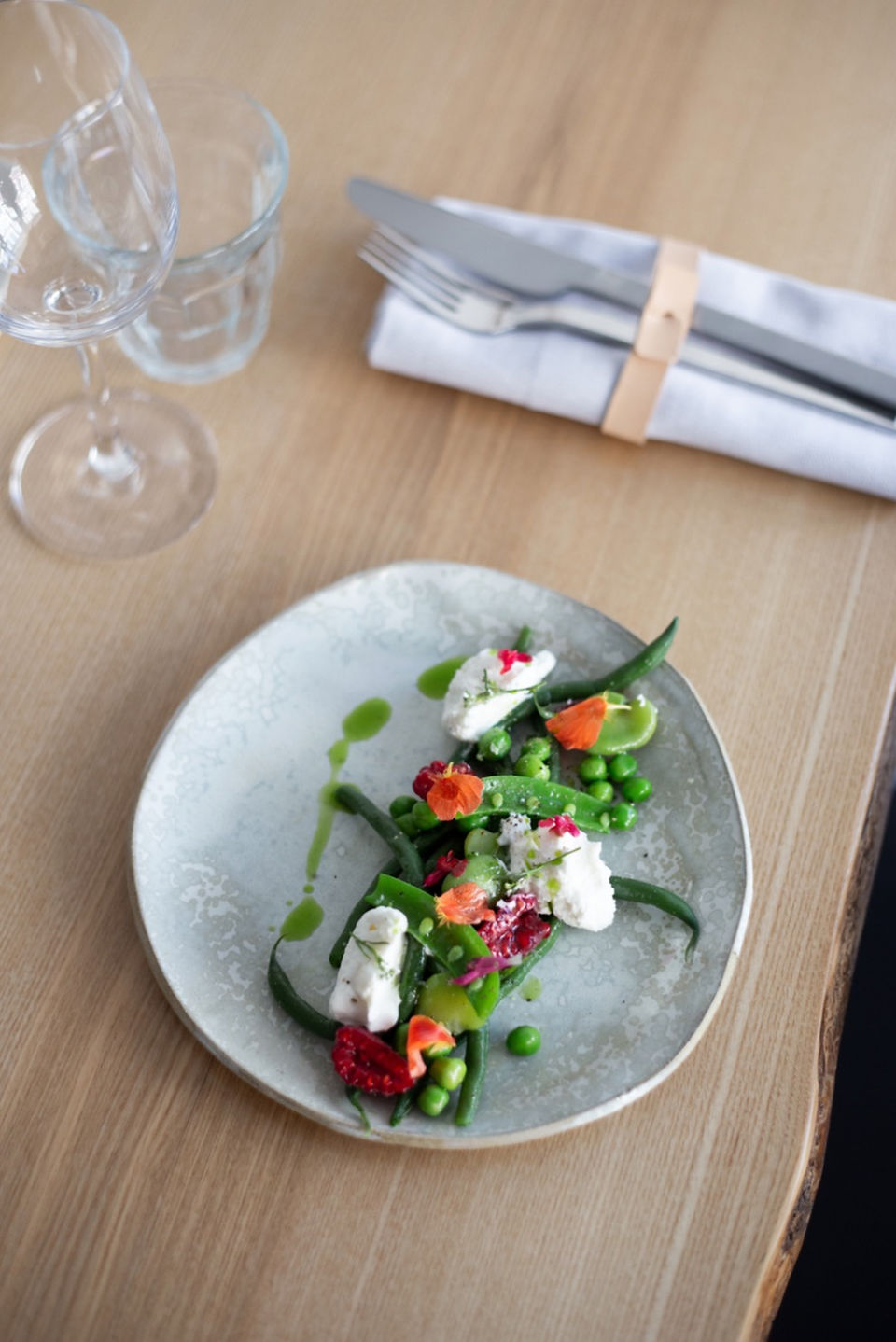 assiette de légumes chez Baie
