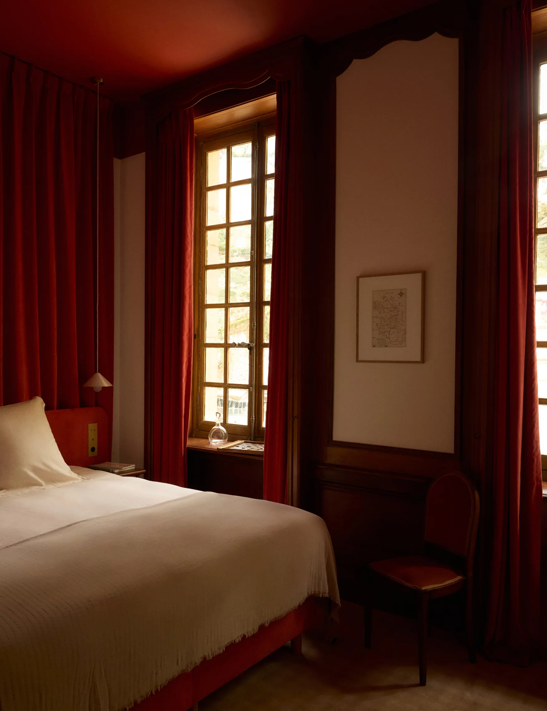 chambre bordeaux de l'hôtel Bellevigne