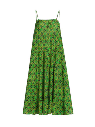 robe d'été verte imprimée Rachel Comey