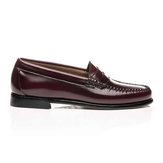 mocassin en cuir lie de vin penny weejuns g.h bass