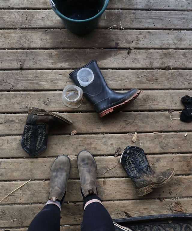 bottes et Santiago à la hobbs farm