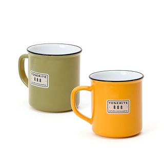mugs jaune et vert yosemite