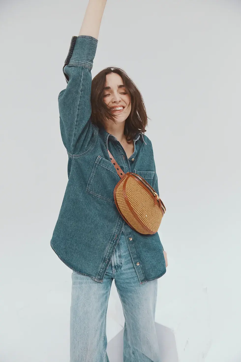 sac banane en raphia Herbert frère soeur