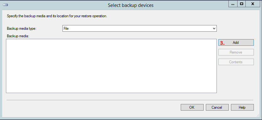 Select backup devices