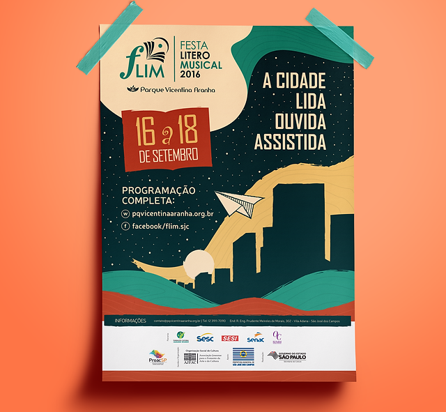 Criação dos cartazes de divulgação do festival