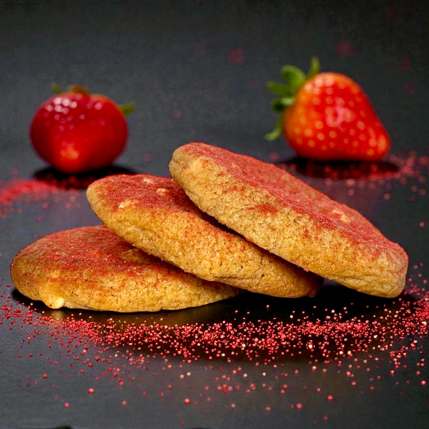 strawberry cheesecake stuffed cookies