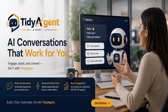 TidyAgent: AI & WhatsApp banner