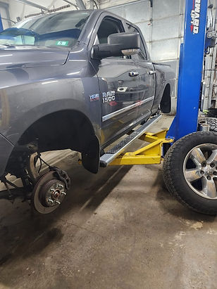 Dodge Ram being repaired at Motor'N LLC