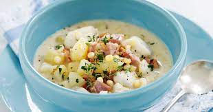 Corn and cod chowder