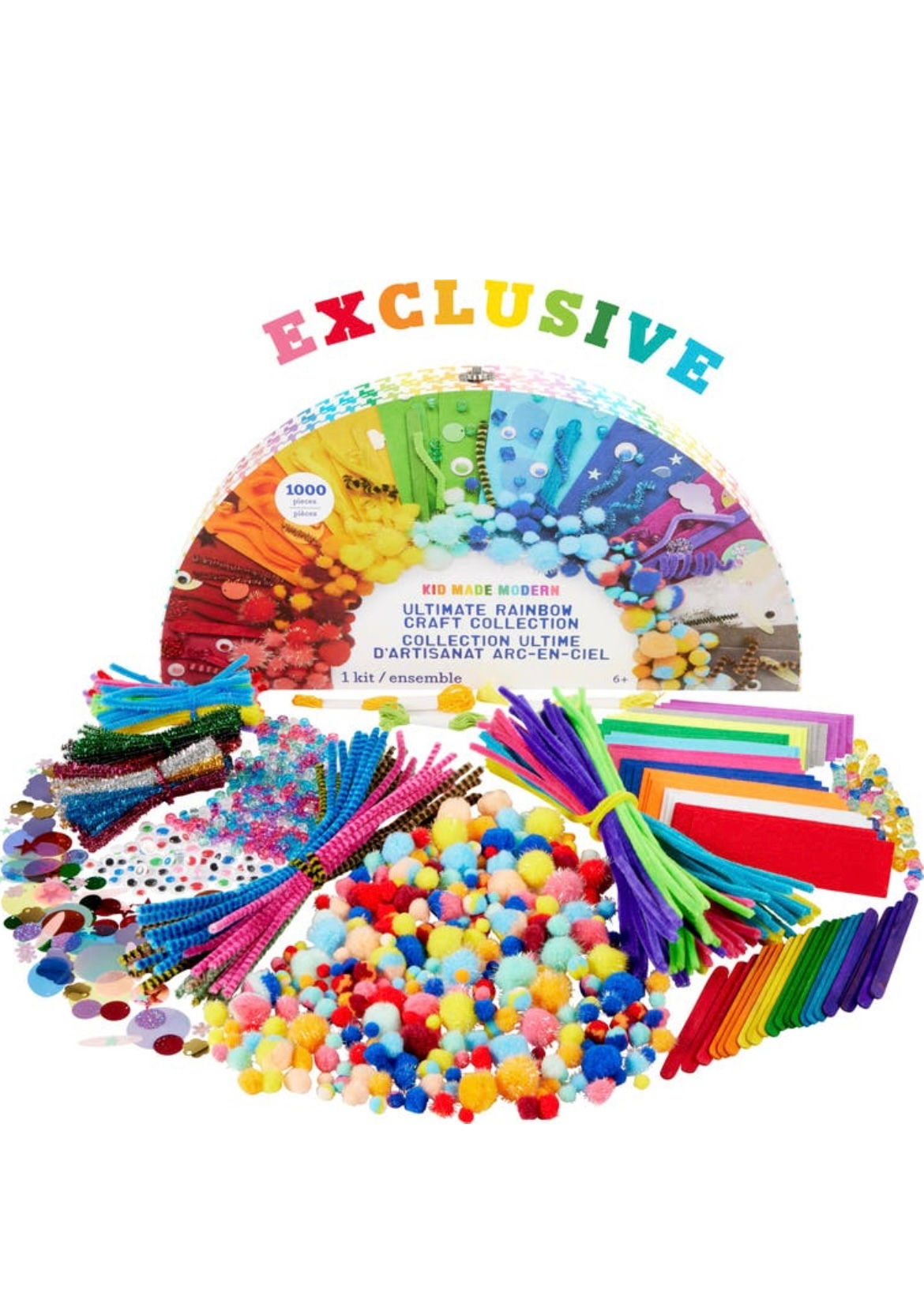 Exclusive 1000 Piece Rainbow Craft