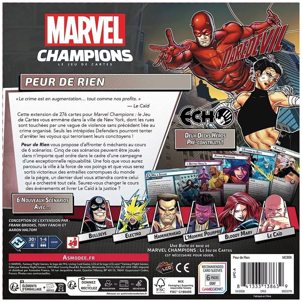 Miniature : Marvel Champions : Peur De Rien - Extension