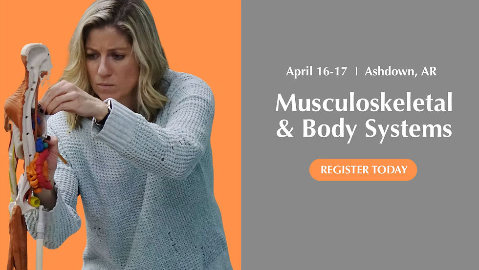 Ashdown, AR - 2 Day Musculoskeletal & Body Systems Professional Development 