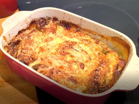 Gratin with leeks (creamy)