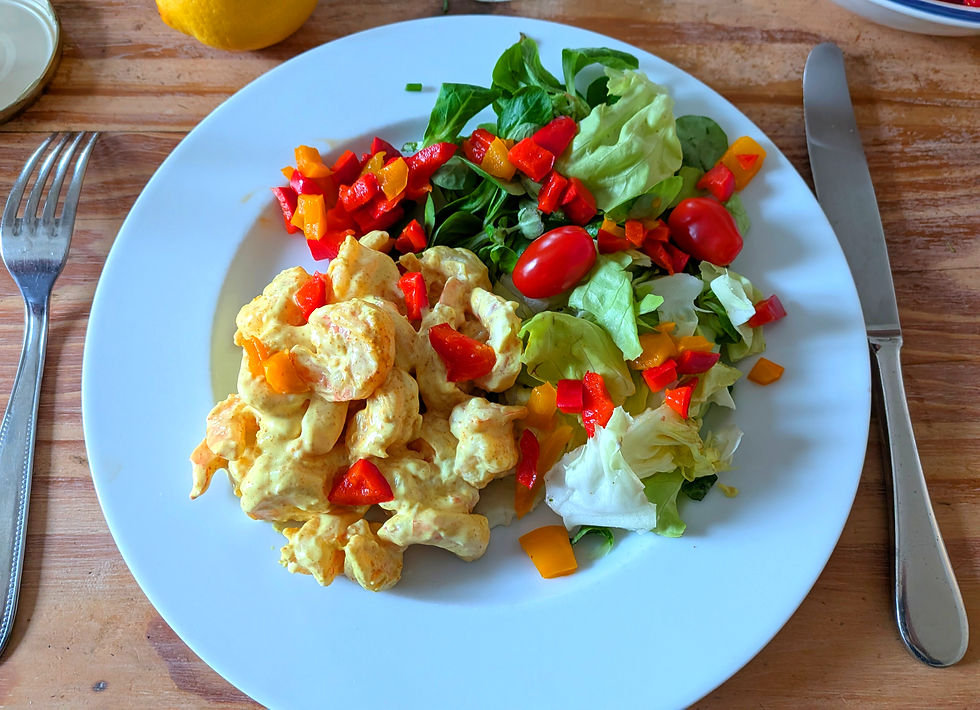 Spicy & creamy shrimp