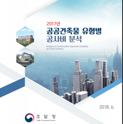 2017년 공공건축물 유형별 공사비 분석
