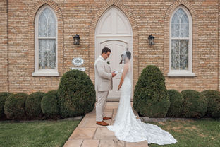 Chapel wedding ceremony Toronto – bride and groom exchanging vows, classic Canadian wedding photography