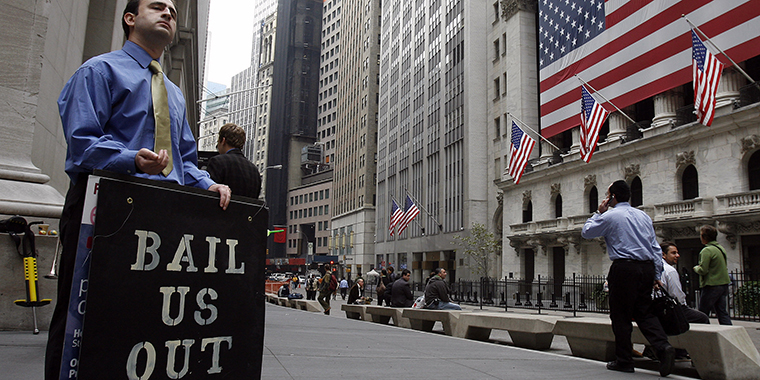 Wall Street financial district representing capital markets and real estate investment