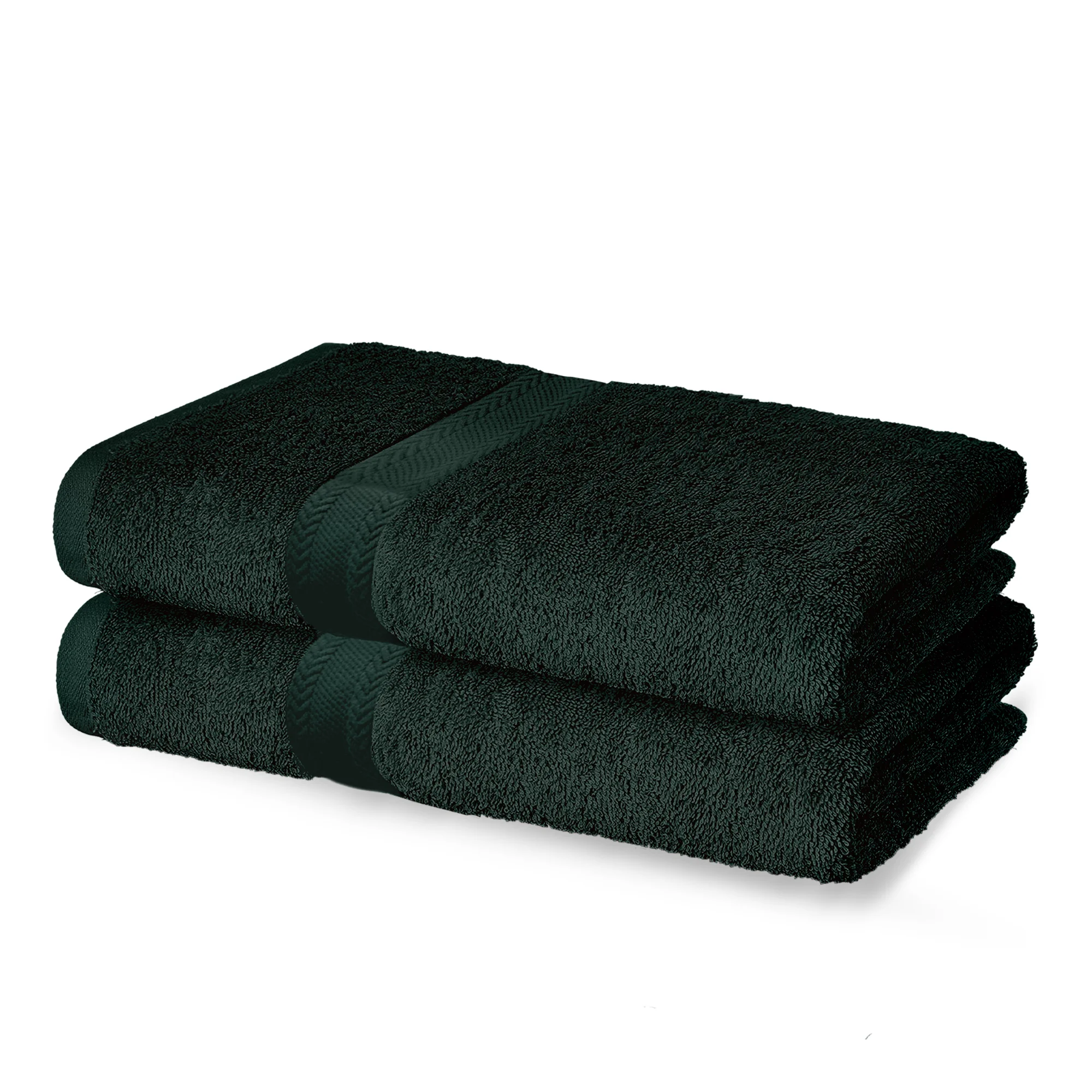 Hunter green bath towels deals