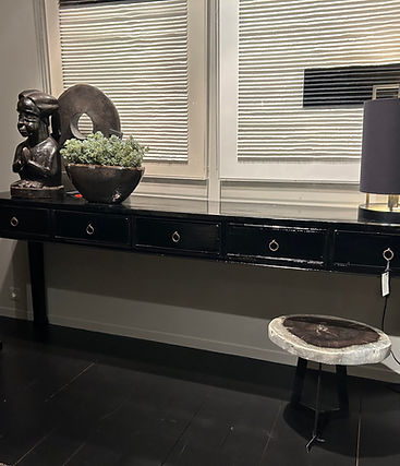 Chinese sidetable hoogglans zwart A57