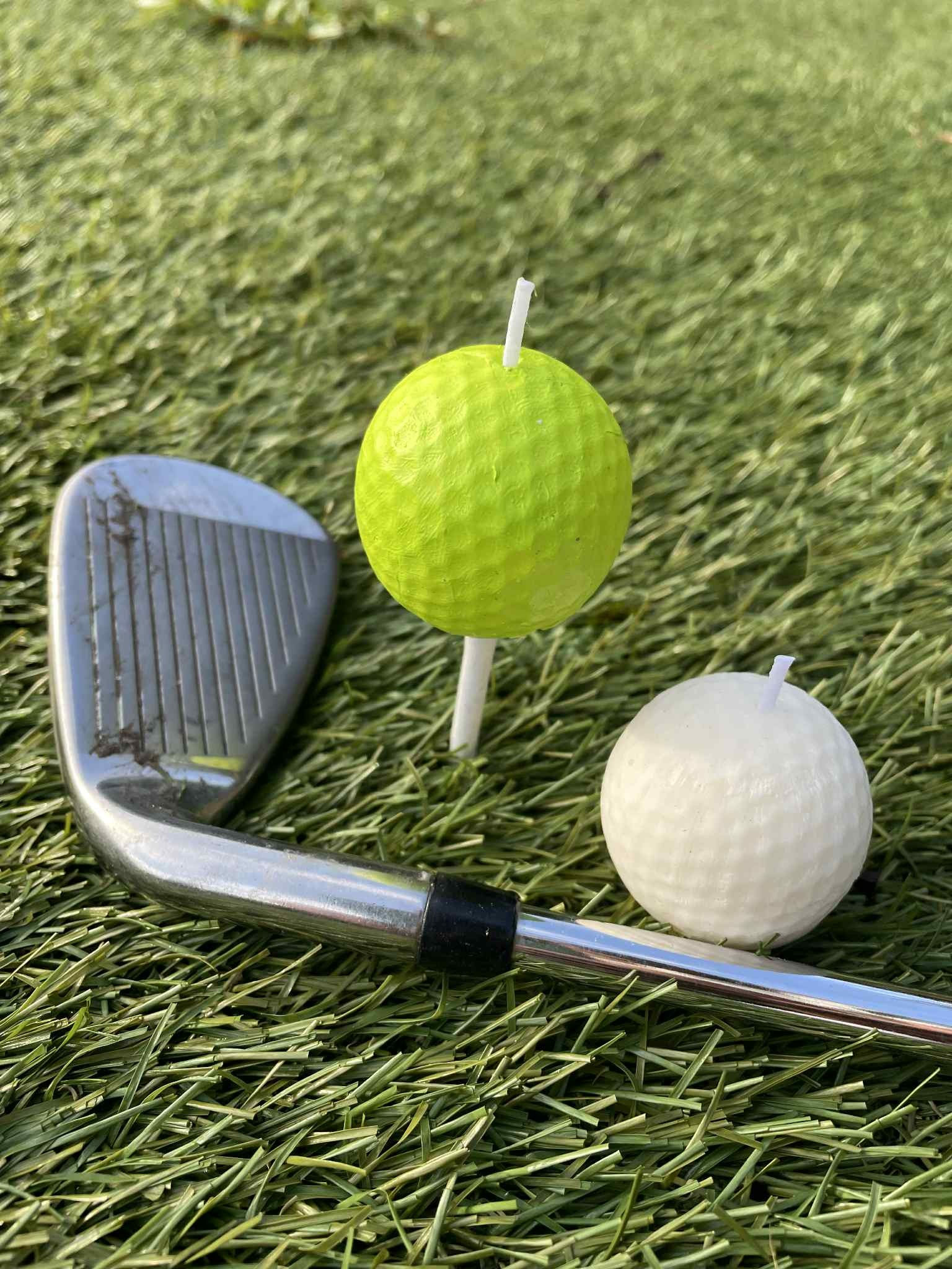 Golf Ball Candles