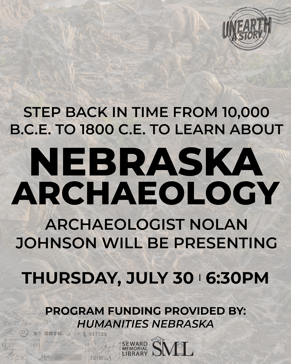 Promotional Poster for Nebraska Archaeology