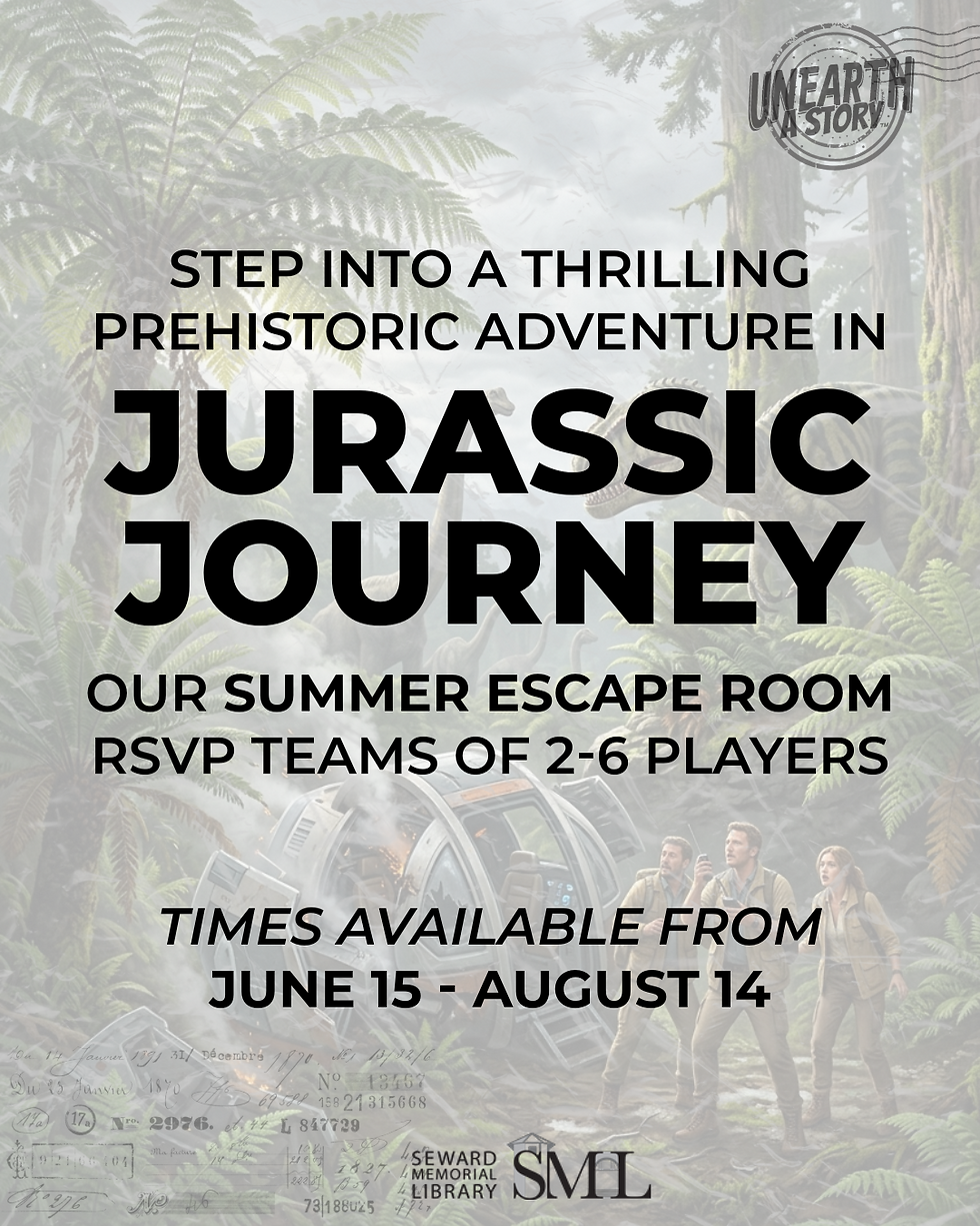 Jurassic Journey summer escape room poster