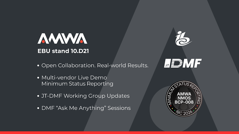 See the Future of Broadcast Infrastructure at IBC: Open Collaboration. Real-World Results. 