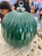 Green glass Ornament