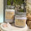 Thumbnail: ellie soy wax candle in 8 oz and 16 oz mason jars