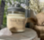 Book Store Candle, Leather, Vetiver, Lavender, Soy candle, mason jar