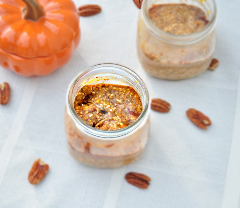 Pumpkin overnight oats