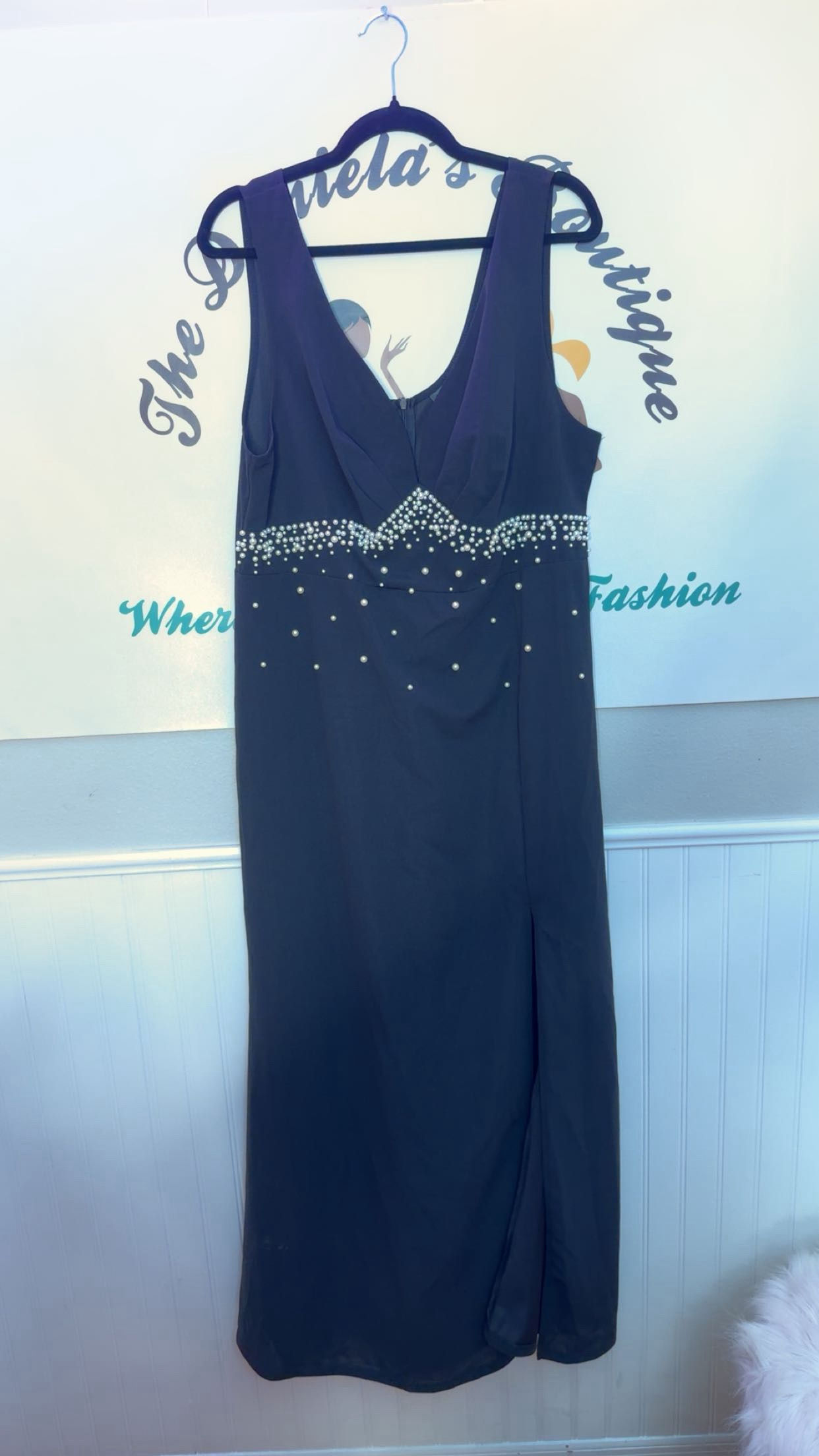 Elegant pearl dress