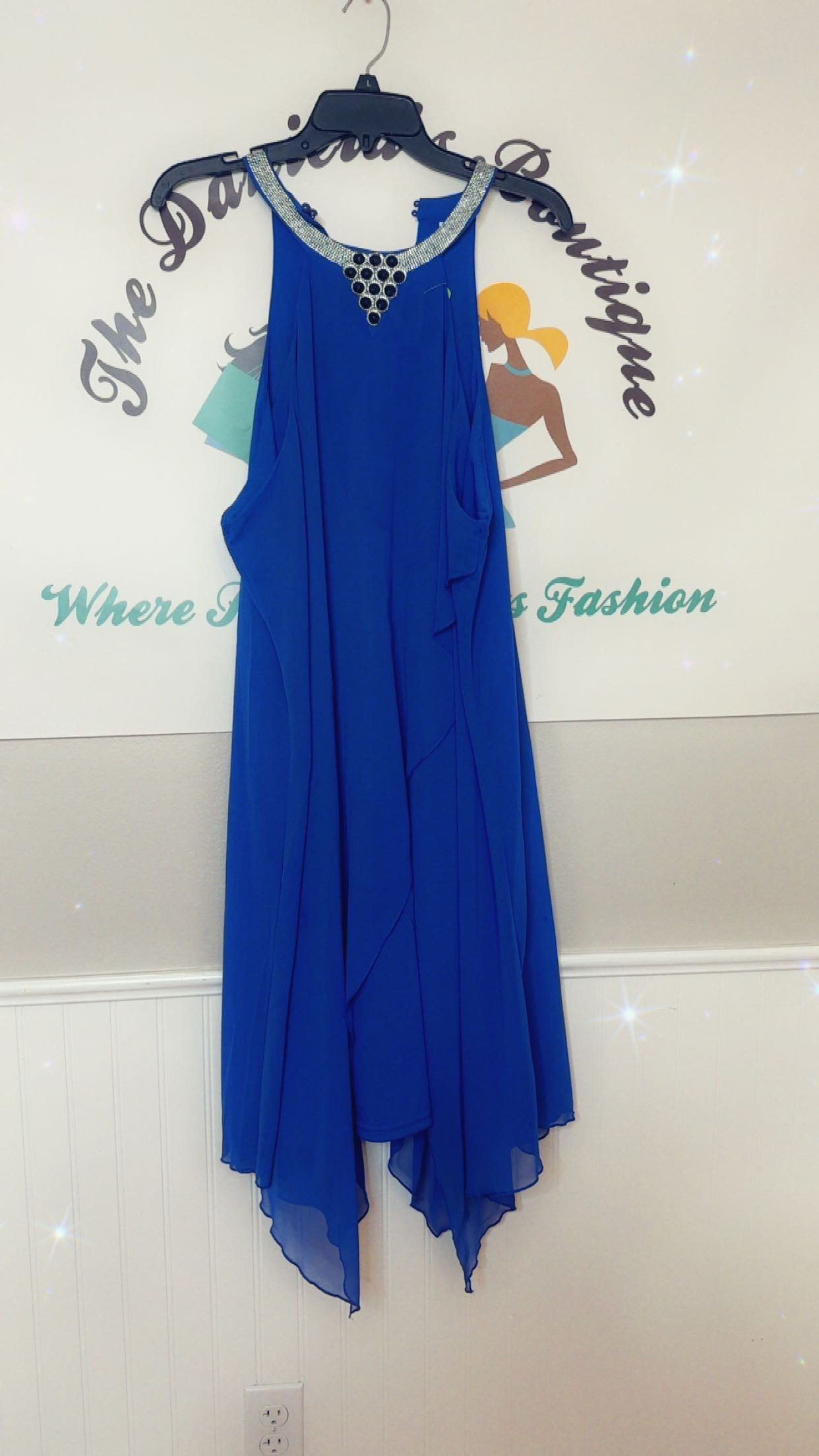 Elegant blue dress 