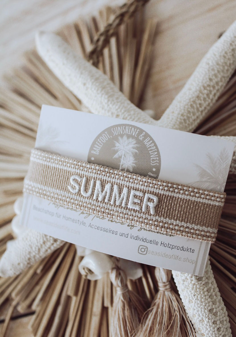 Miniaturbild: Gewebtes Statement Armband • Summer Vibes • 