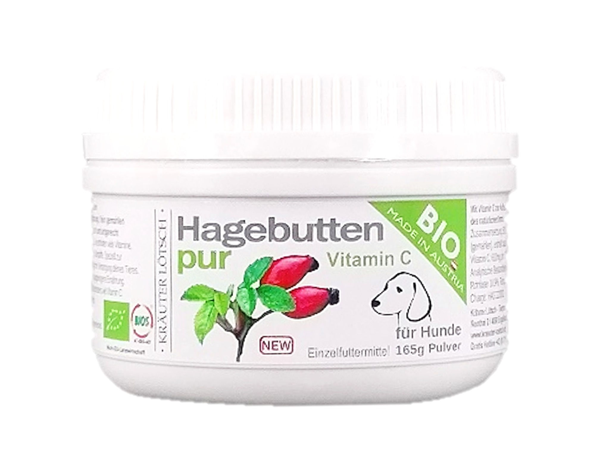 BIO Hagebutten Pulver für Tiere