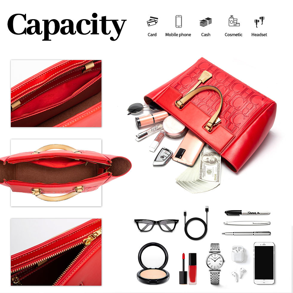 Thumbnail: Women’s Business Leather Handbag – Large Capacity