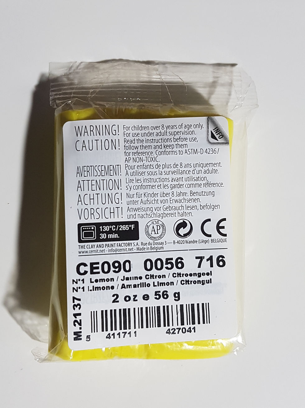Miniature : CERNIT NUMBER ONE - JAUNE CITRON n°716