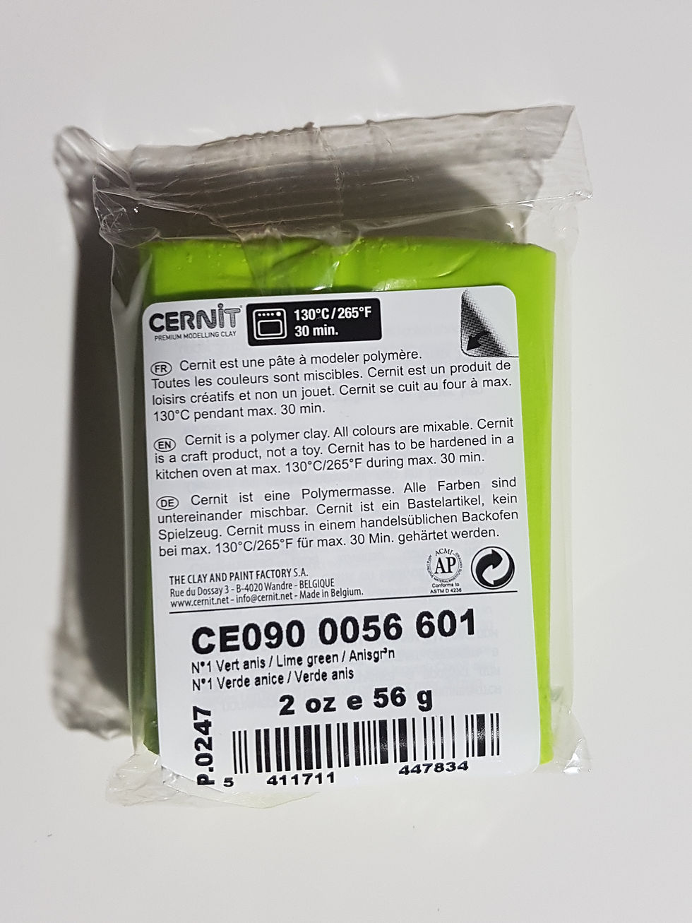 Miniature : CERNIT NUMBER ONE - VERT ANIS n°601