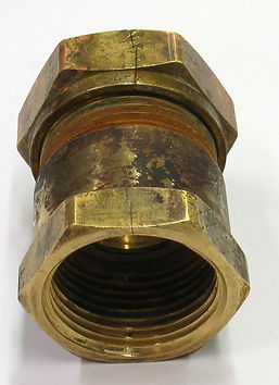 SCC of brass fitting