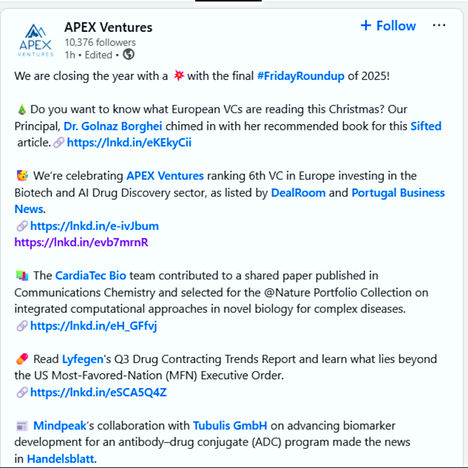 APEX Ventures references Portugal Business News