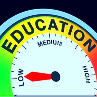 What European countries have the lowest level of education?