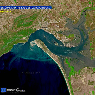 Image of Portugal´s Sado Estuary in Setúbal