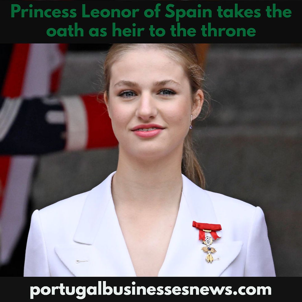 Princess Leonor of Spain takes the oath as heir to the throne - portugal news