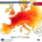 Copernicus image showing Europe´s 2nd hottest June