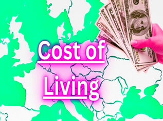 What is the ranking of cost of living in the main European cities?