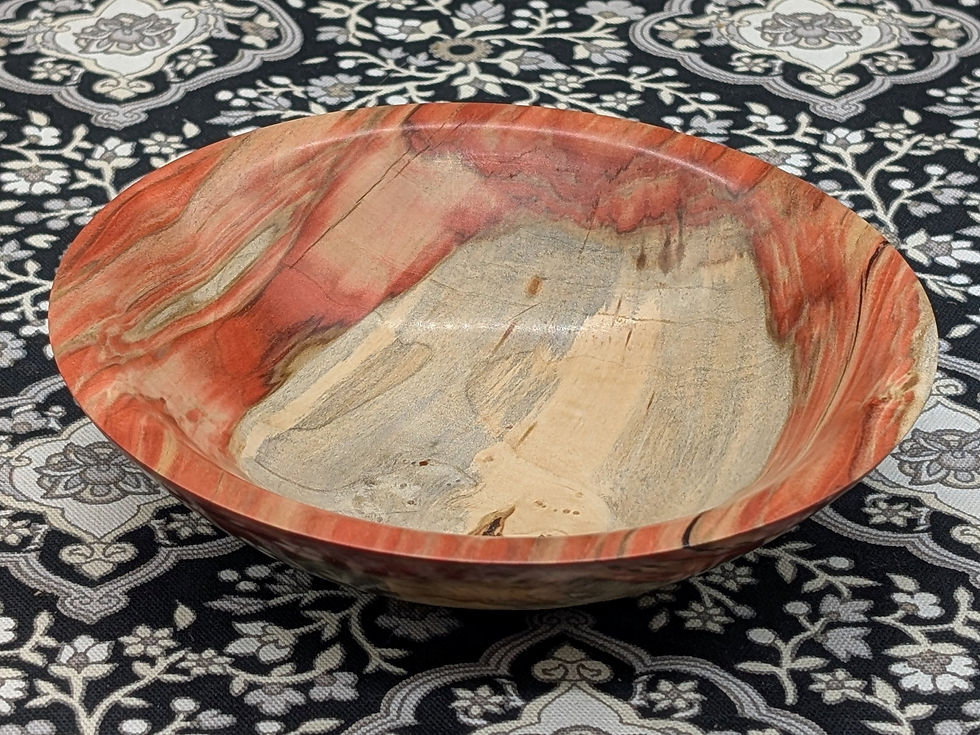 7 1/4 Inch Red Box Elder Bowl