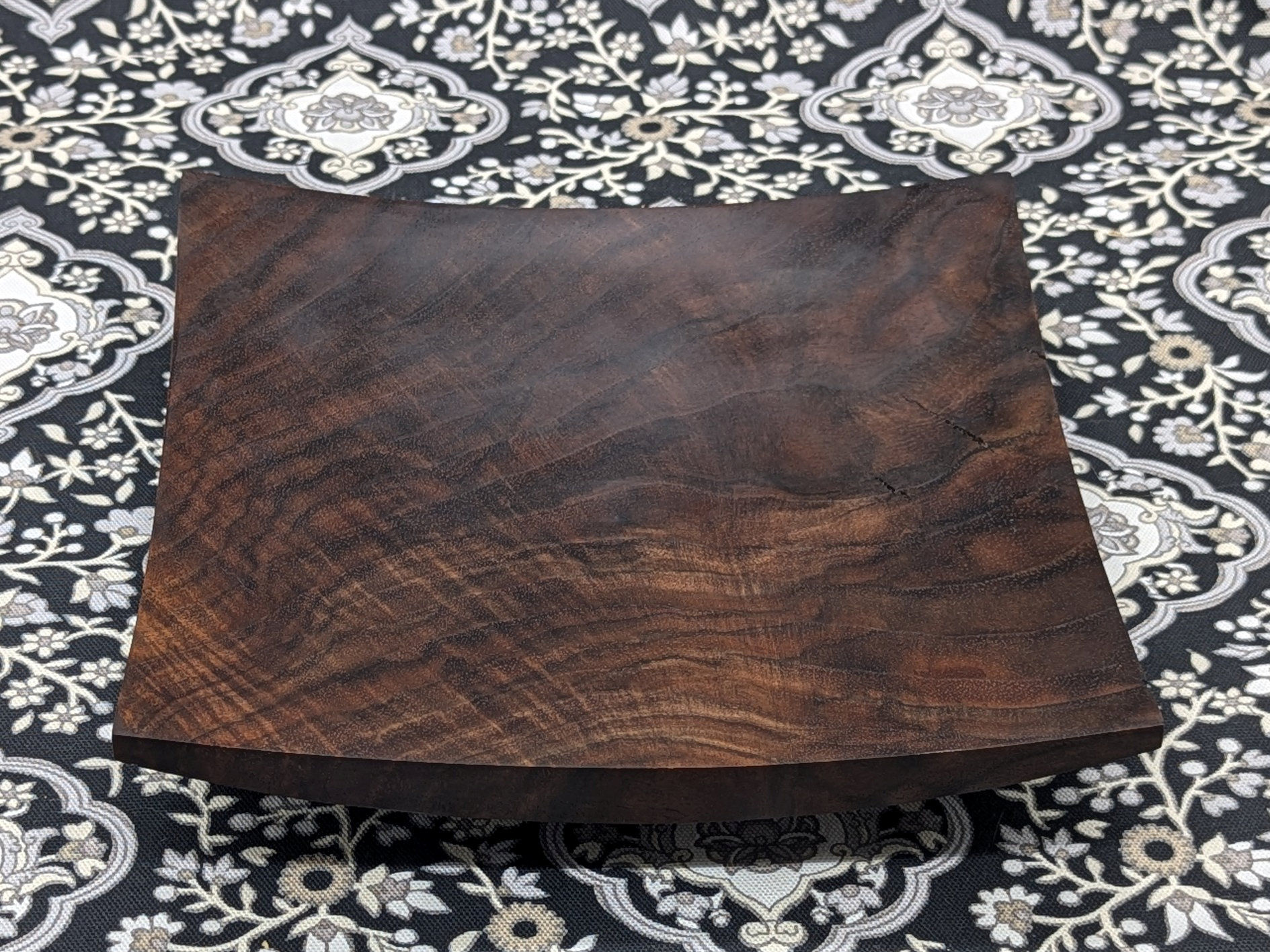 Handcrafted 8.5" Square Black Walnut Plate/Bowl