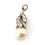 Thumbnail: A Superb Art Deco 1950's Platinum 950 Cultured Pearl & Diamond Pendant #23101