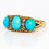 Thumbnail: A Superb Antique Late Victorian 18ct Gold Cabochon Cut Turquoise & Diamond Ring