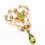 Thumbnail: A Stunning Antique Edwardian 15ct 625 Yellow Gold Peridot & Pearl Pendant